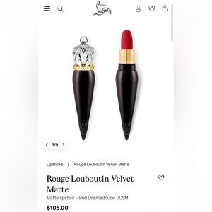 CHRISTIAN LOUBOUTIN ROUGE LOUBOUTIN VELVET MATTE LIPSTICK - RED DRAMADOUCE 005M